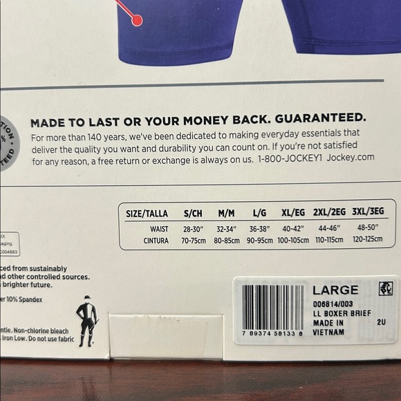 Jockey® Essentials Men's Microfiber Long Leg Boxer Brief Underwear, (Pack of 3) - Picture 2 of 5